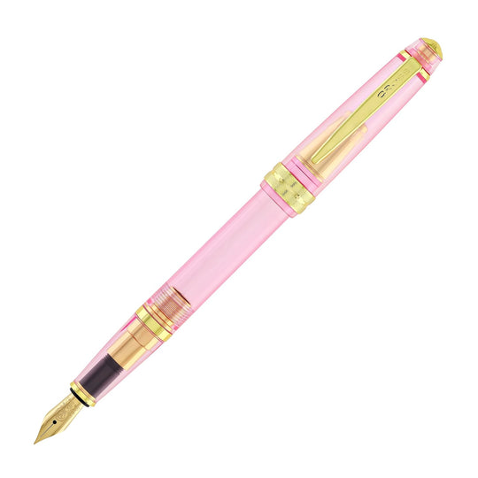 Cross Bailey Light Fountain Pen in Translucent Pink Resin with Gold Trim - Extra Fine Point