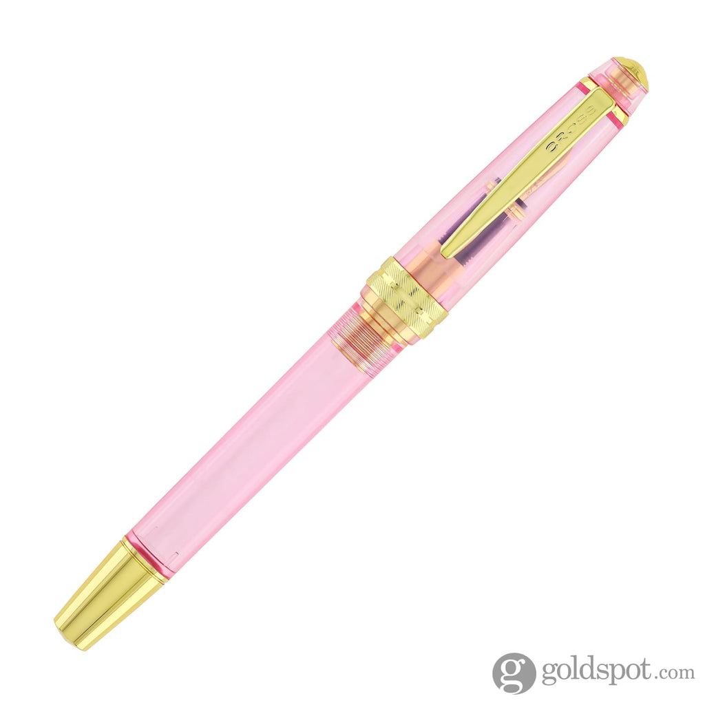 Cross Bailey Light Fountain Pen in Translucent Pink Resin with Gold Tr ...
