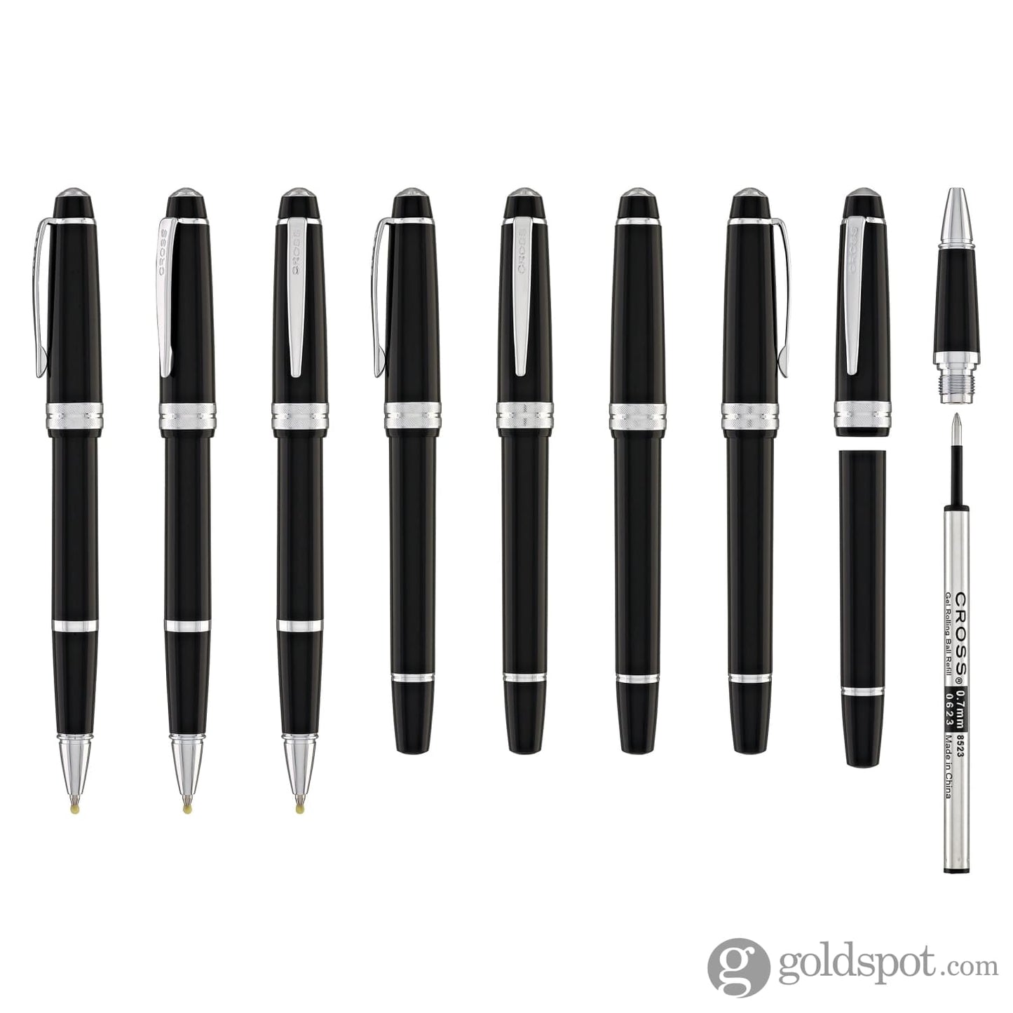Cross Bailey Light Rollerball Pen in Glossy Black Resin with Chrome trim Rollerball Pen