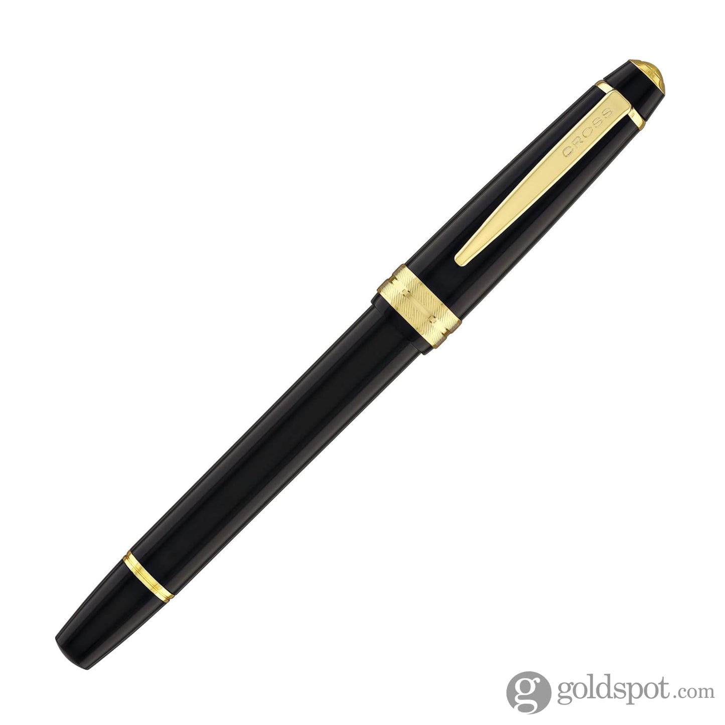 Cross Bailey Light Rollerball Pen in Glossy Black Resin with Gold Trim Rollerball Pen