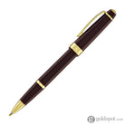 Cross Bailey Light Rollerball Pen in Glossy Burgundy Resin with Gold Trim Rollerball Pen