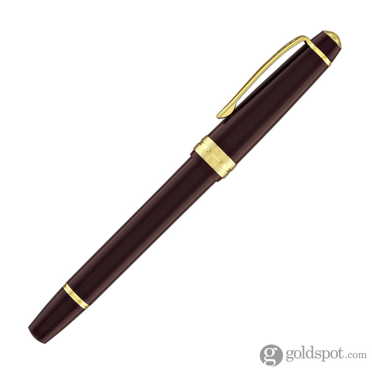 Cross Bailey Light Rollerball Pen in Glossy Burgundy Resin with Gold Trim Rollerball Pen