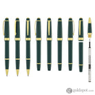 Cross Bailey Light Rollerball Pen in Glossy Green Resin with Gold Trim Rollerball Pen