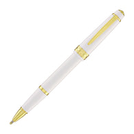 Cross Bailey Light Rollerball Pen in Glossy White Resin with Gold Trim