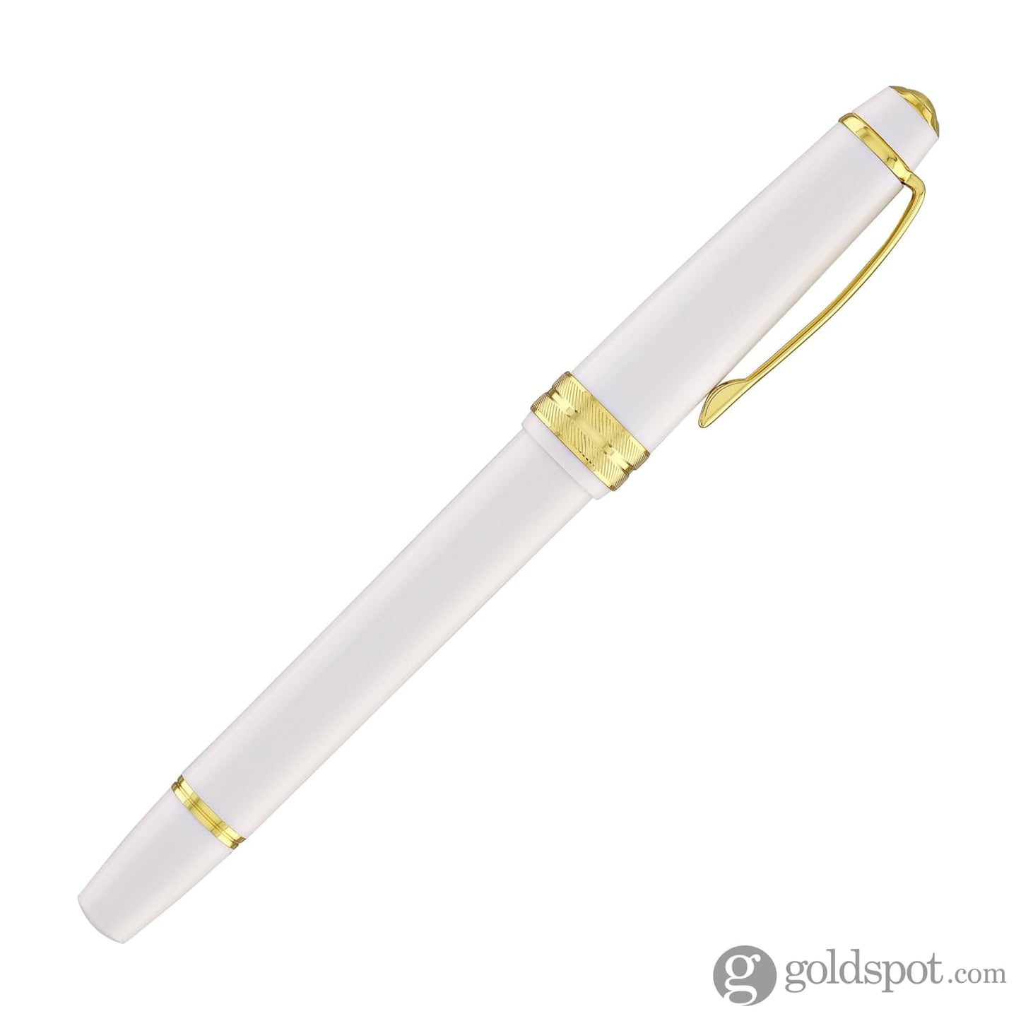 Cross Bailey Light Rollerball Pen in Glossy White Resin with Gold Trim Rollerball Pen