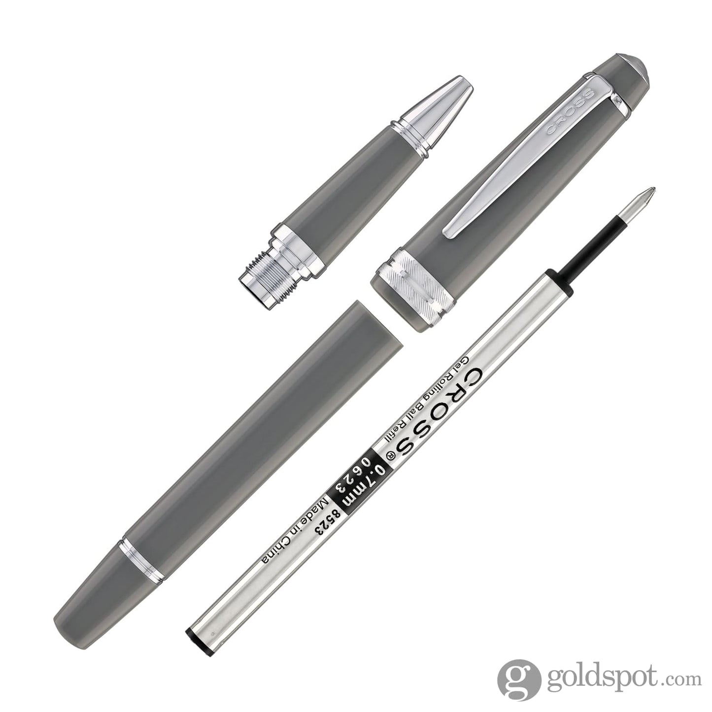 Cross Bailey Light Rollerball Pen in Polished Gray Resin Rollerball Pen