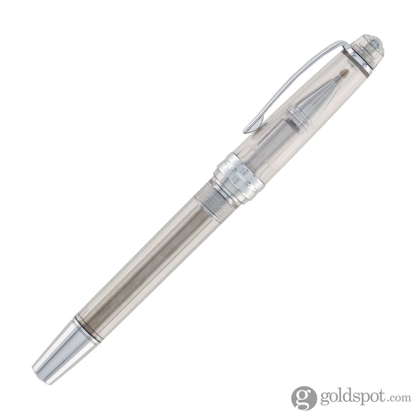 Cross Bailey Light Rollerball Pen in Translucent Clear Resin with Chrome Trim Rollerball Pen