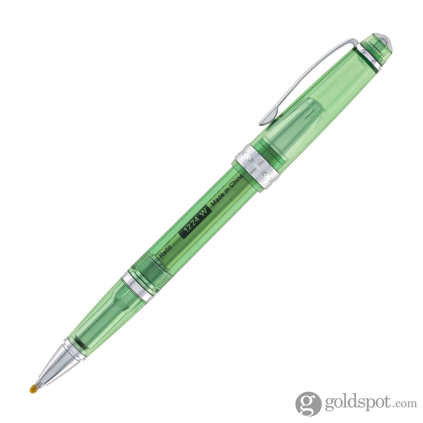 Cross Bailey Light Rollerball Pen in Translucent Green Resin with Chrome Trim Rollerball Pen