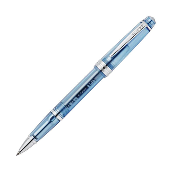 Cross Bailey Light Rollerball Pen in Translucent Navy Blue Resin with Chrome Trim Rollerball Pen