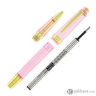 Cross Bailey Light Rollerball Pen in Translucent Pink Resin with Gold Trim Rollerball Pen
