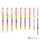 Cross Bailey Light Rollerball Pen in Translucent Pink Resin with Gold Trim Rollerball Pen