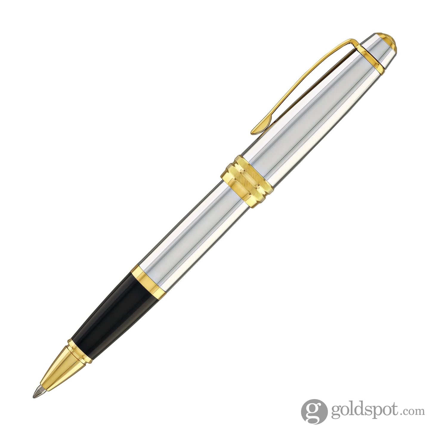 Cross Bailey Rollerball Pen in Medalist Chrome with Gold Trim Rollerball Pen