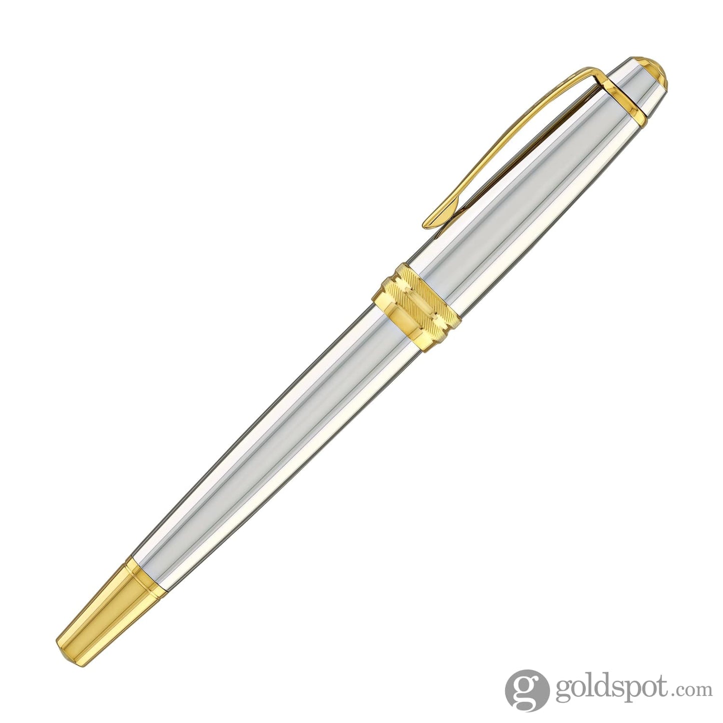 Cross Bailey Rollerball Pen in Medalist Chrome with Gold Trim Rollerball Pen