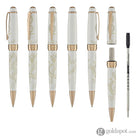 Cross Bailey Year of the Dragon Ballpoint Pen in Pearlescent White Lacquer with Rose Gold Ballpoint Pens