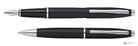 Cross Calais Ballpoint & Fountain Pen Set in Matte Black - Medium Point Gift Set