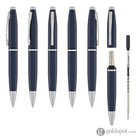 Cross Calais Ballpoint Pen in Matte Metallic Midnight Blue Pens