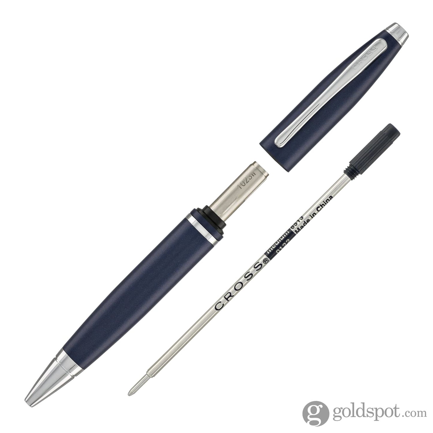 Cross Calais Ballpoint Pen in Matte Metallic Midnight Blue Pens