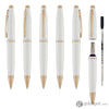 Cross Calais Ballpoint Pen in Pearlescent White with Rosegold Trim Ballpoint Pens