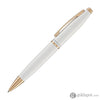 Cross Calais Ballpoint Pen in Pearlescent White with Rosegold Trim Ballpoint Pens