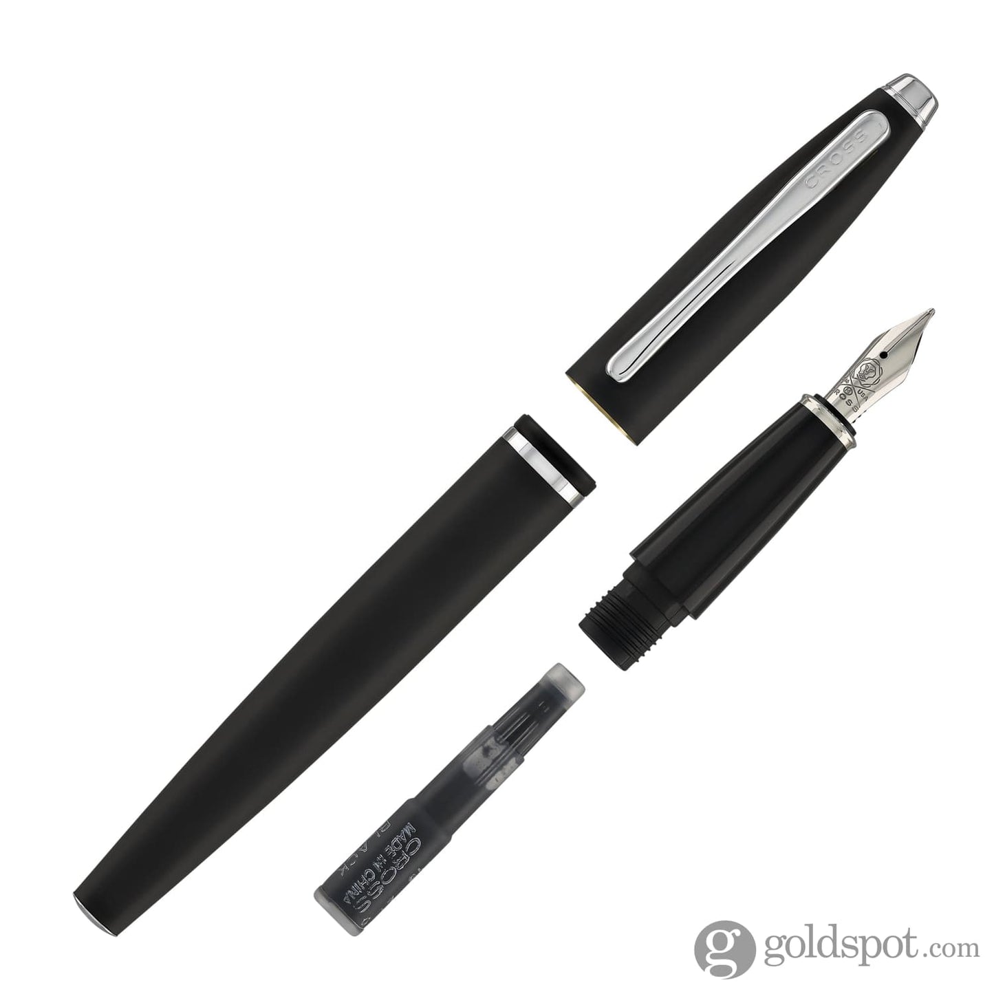 Cross Calais Fountain Pen in Matte Black - Medium Point