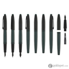 Cross Calais Matte Green + Matte Grey COMBO Fountain Pen - Fine Fountain Pen