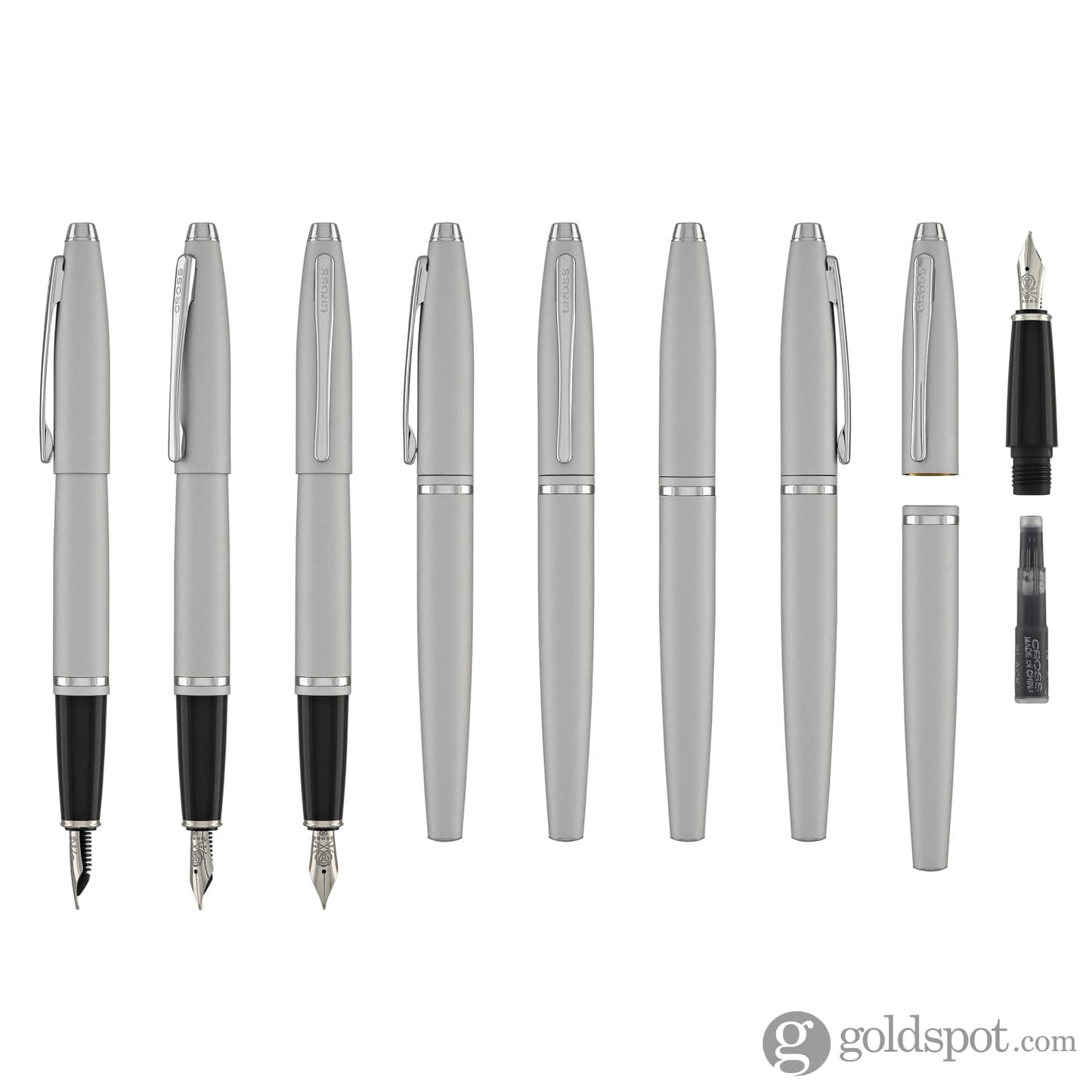 Cross Calais Fountain Pen in Satin Chrome