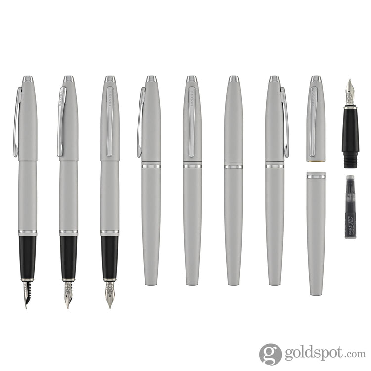 Cross Calais Fountain Pen in Satin Chrome