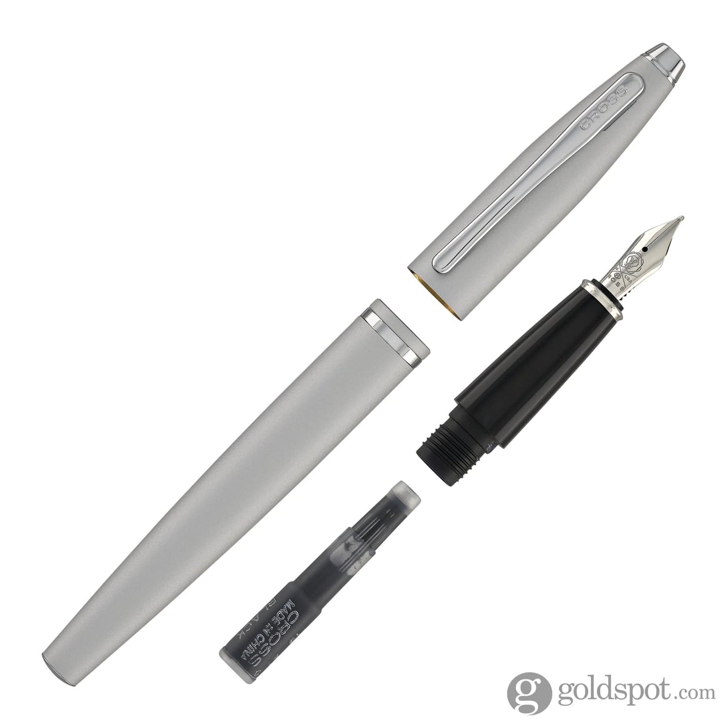 Cross Calais Fountain Pen in Satin Chrome