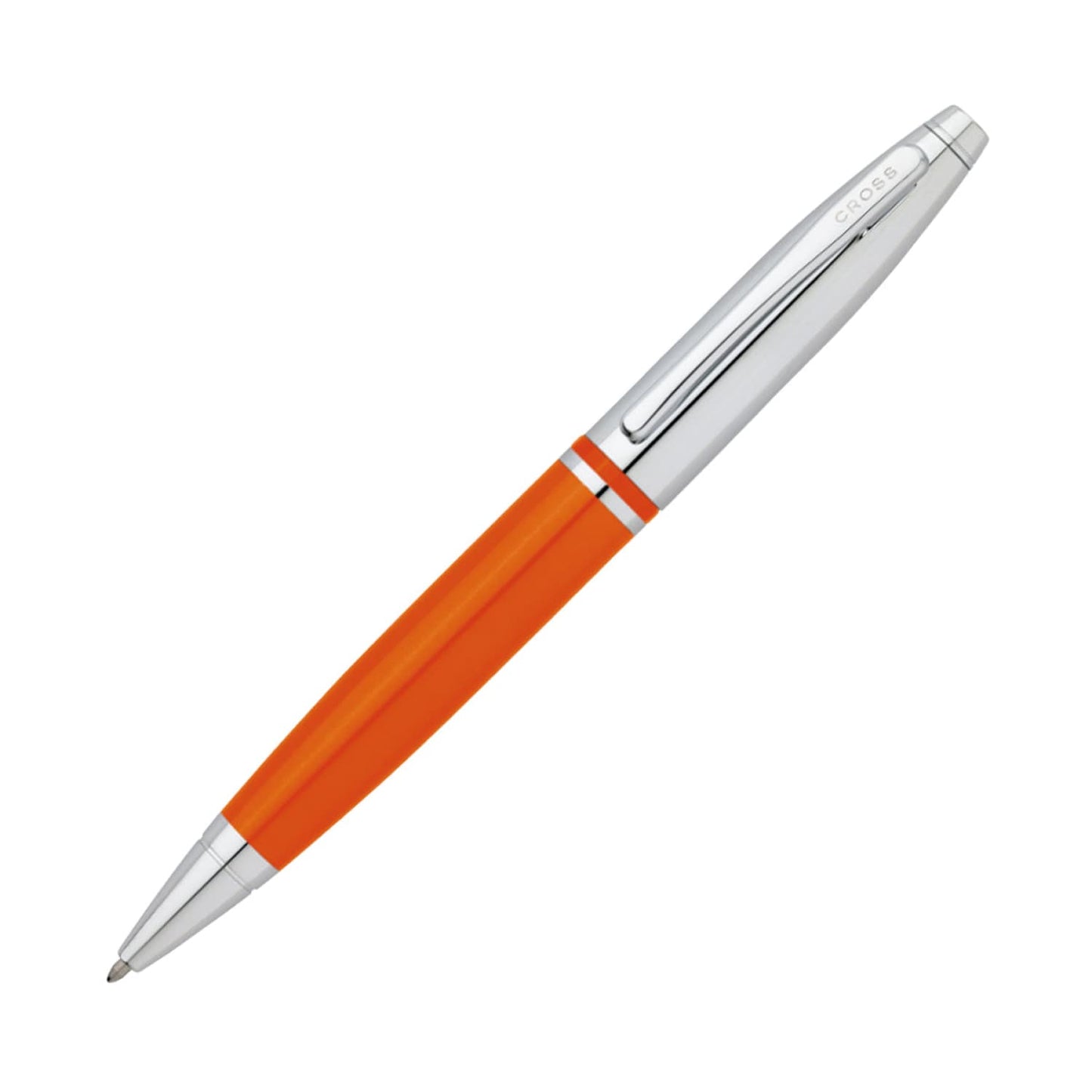 Cross Calais Metallic Exuberance Ballpoint Pen in Orange with Chrome Trim Ballpoint Pens