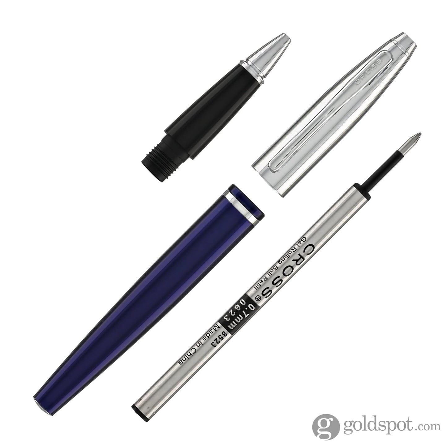 Cross Calais Rollerball Pen in Blue Lacquer