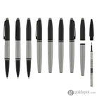 Cross Calais Rollerball Pen in Matte Gray Lacquer with Black Trim