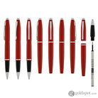 Cross Calais Rollerball Pen in Matte Metallic Crimson