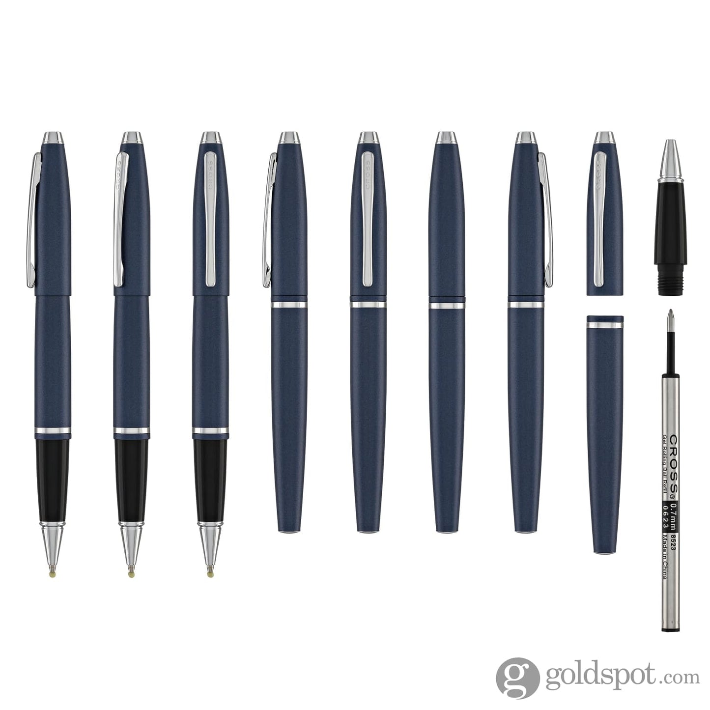 Cross Calais Rollerball Pen in Matte Metallic Midnight Blue