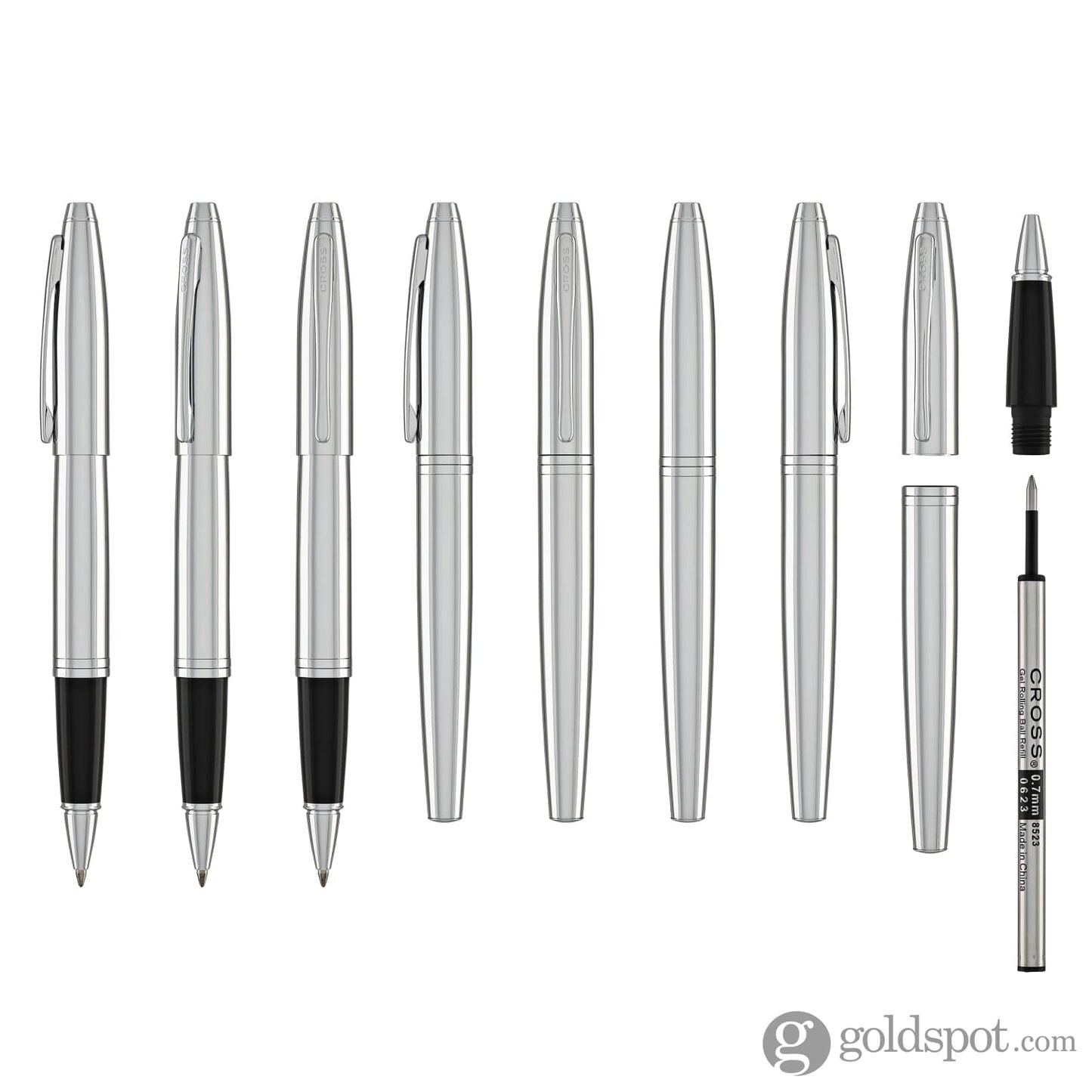 Cross Calais Rollerball Pen in Polished Chrome