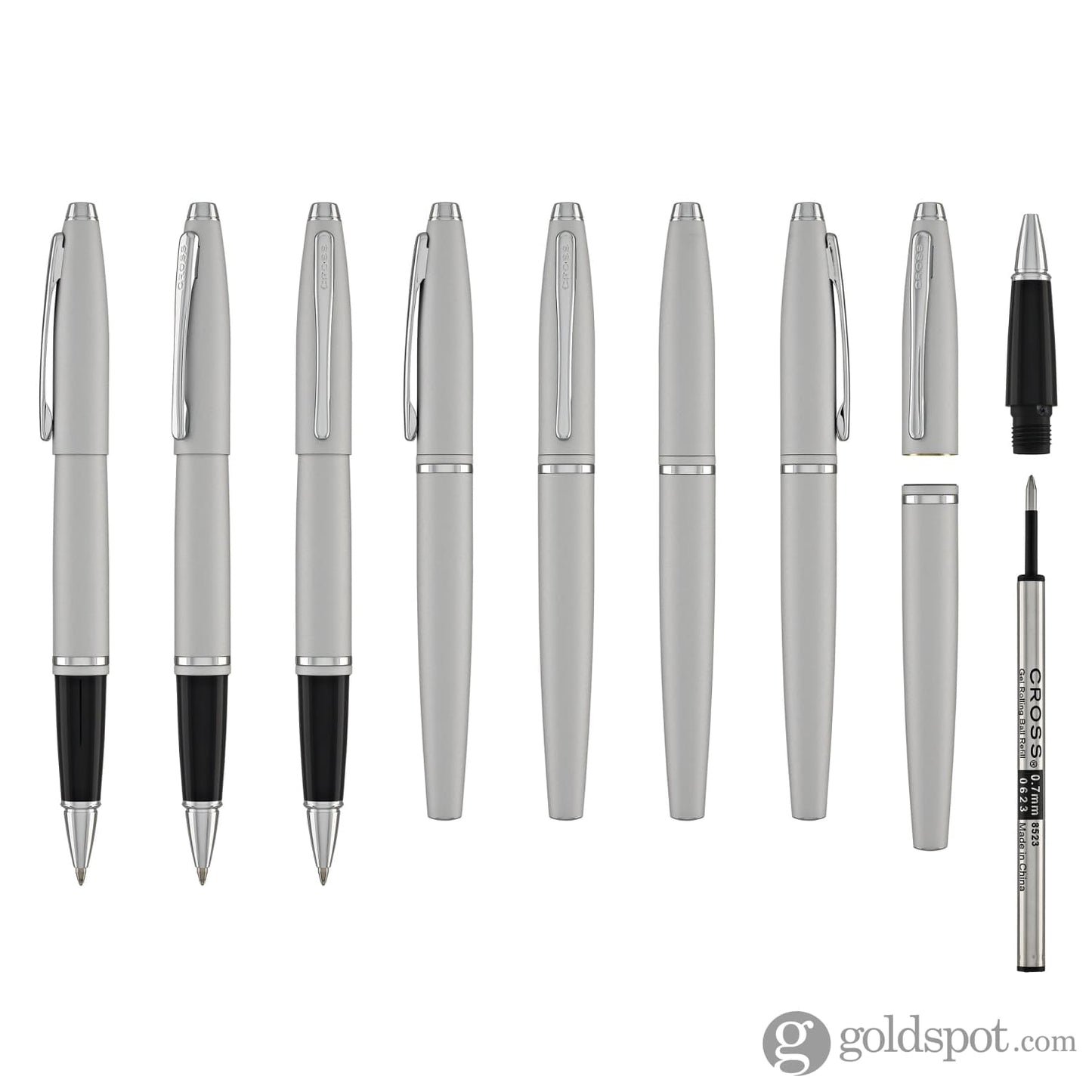 Cross Calais Rollerball Pen in Satin Chrome