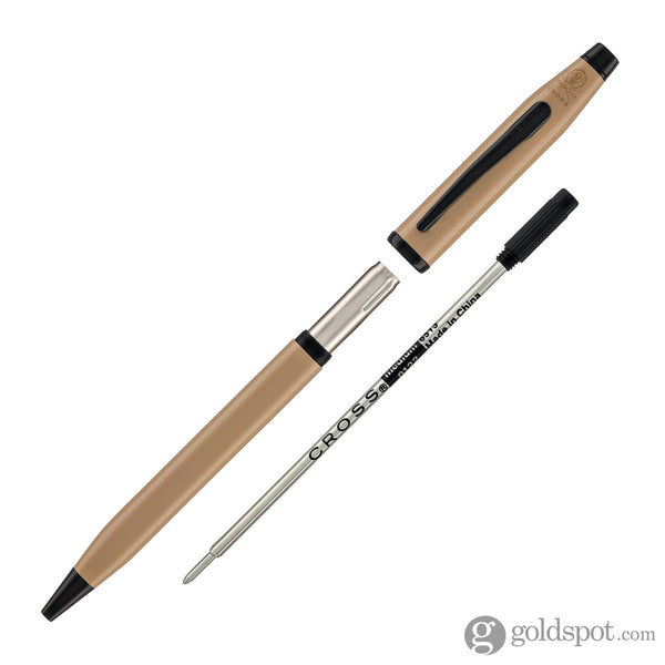 Cross Century II Ballpoint Pen in Earthy Beige Lacquer with Black PVD Trim Ballpoint Pens