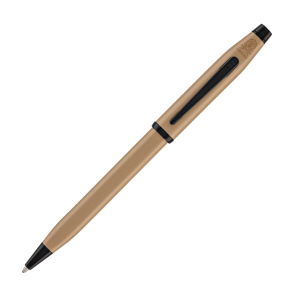 Cross Century II Ballpoint Pen in Earthy Beige Lacquer with Black PVD Trim Ballpoint Pens