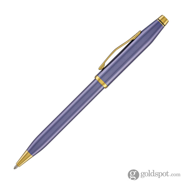 Cross Century II Ballpoint Pen in Lavender Blue Lacquer with 23kt Gold Trim Ballpoint Pens