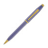 Cross Century II Ballpoint Pen in Lavender Blue Lacquer with 23kt Gold Trim Ballpoint Pens