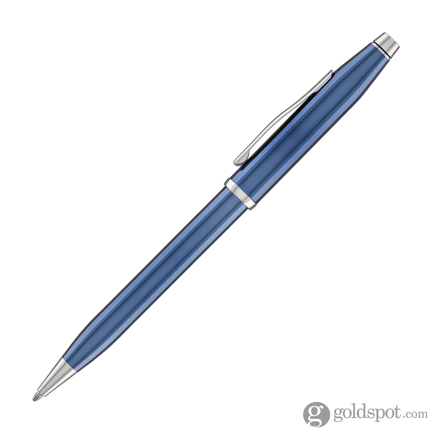 Cross Century II Ballpoint Pen in Translucent Blue with Rhodium Trim Ballpoint Pens