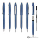 Cross Century II Ballpoint Pen in Translucent Blue with Rhodium Trim Ballpoint Pens