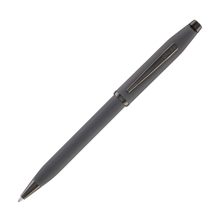 Cross Century II Ballpoint Pen Polished Slate Gray Engraved Diamond Pattern Ballpoint Pens