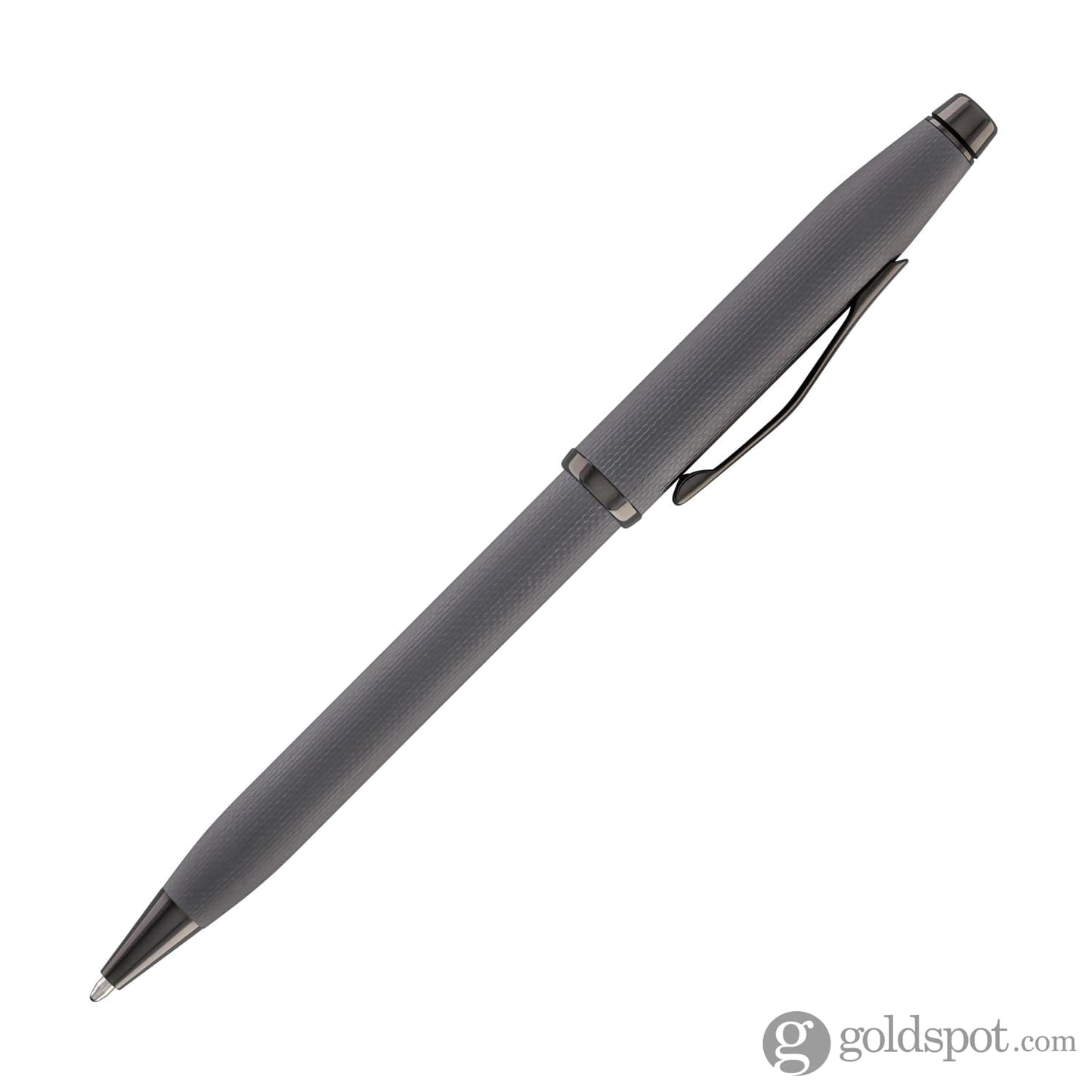 Cross Century II Ballpoint Pen Polished Slate Gray Engraved Diamond Pattern Ballpoint Pens