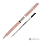 Cross Century II Cherry Blossom Ballpoint Pen in High Glossy Pink Lacquer with Polished Chrome Ballpoint Pens