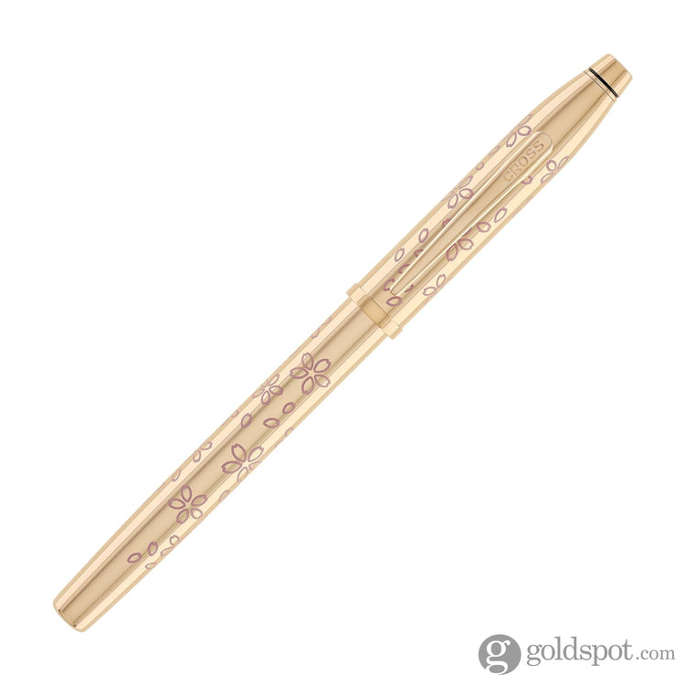 Cross Century II Cherry Blossom Fountain Pen in Rose Gold Plated with Polished Rose Gold Trim Fountain Pen