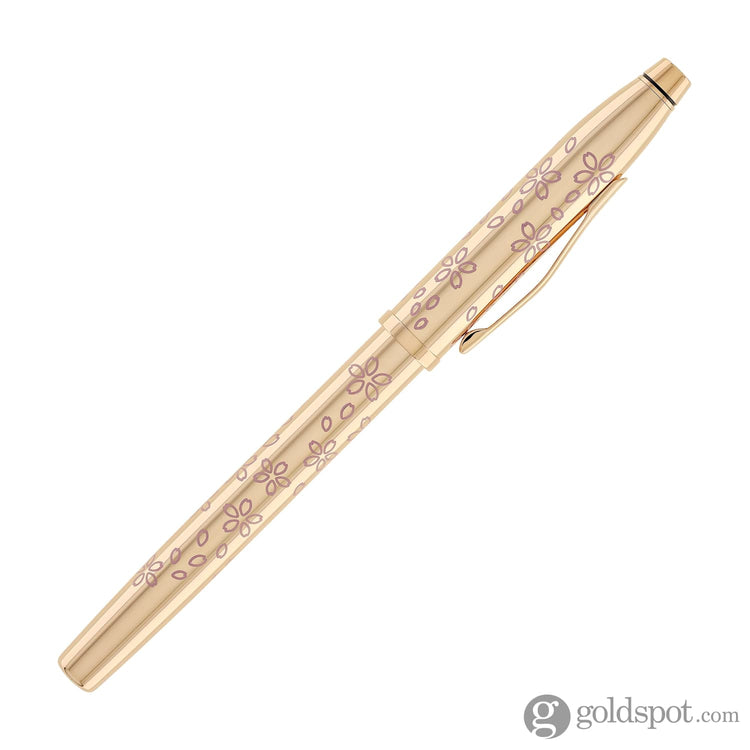 Cross Century II Cherry Blossom Fountain Pen in Rose Gold Plated with Polished Rose Gold Trim Fountain Pen