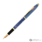 Cross Century II Cherry Blossom Fountain Pen in Translucent Blue with Polished Rose Gold Trim Fountain Pen