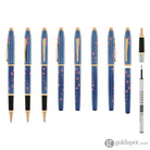 Cross Century II Cherry Blossom Selectip Rollerball Pen in Translucent Blue with Rose Gold Trim Rollerball Pen