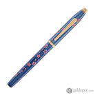 Cross Century II Cherry Blossom Selectip Rollerball Pen in Translucent Blue with Rose Gold Trim Rollerball Pen