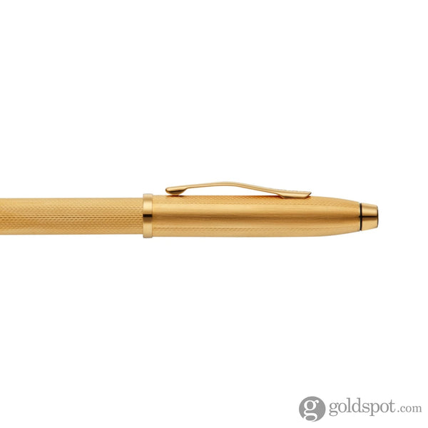 Cross Century II Selectip Rollerball Pen in Polished 23K Gold-Plated Engraved Diamond Pattern Rollerball Pen